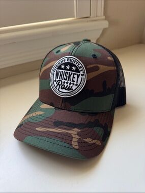 Dierks Bentley Whiskey Row Camo Trucker Hat - Green/Brown